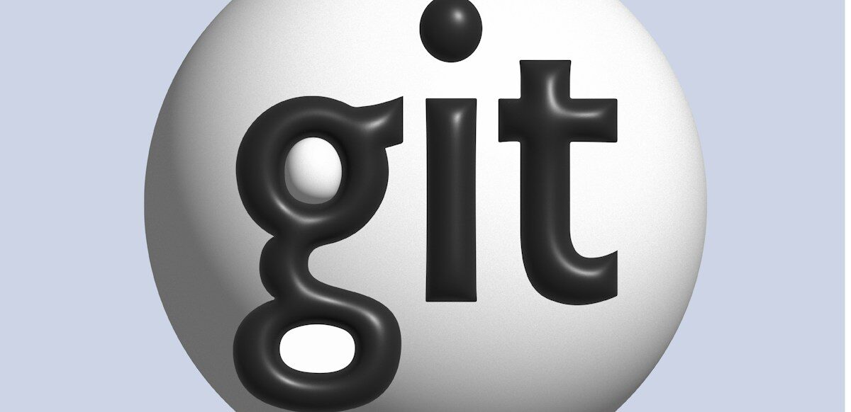 a white ball with the word git on it